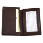 Royce Leather Deluxe Card Holder, Adult Unisex, Brown