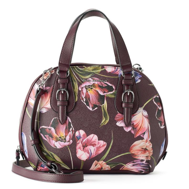 Dana Buchman Sparrow Triple Entry Dome Satchel, Women's, Dark Pink