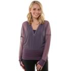Women's Soybu Gossomer Hooded Pullover, Size: Small, Med Purple