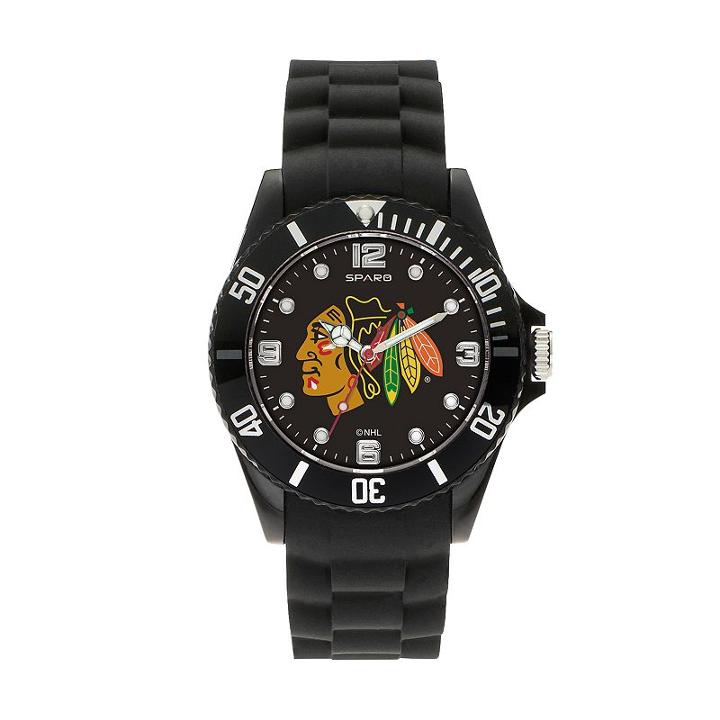 Sparo Men's Spirit Chicago Blackhawks Watch, Black