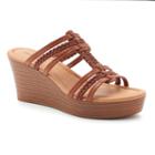 Sonoma Goods For Life&trade; Xandra Women's Wedge Sandals, Size: Medium (8), Brown