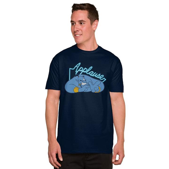 Men's Disney Aladdin Genie Tee, Size: Xl, Blue (navy)