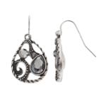 Apt. 9&reg; Openwork Teardrop Earrings, Women's, Silver