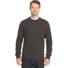 Big & Tall Van Heusen Regular-fit Flex Stretch Fleece Crewneck Sweater, Men's, Size: Xxl Tall, Dark Brown
