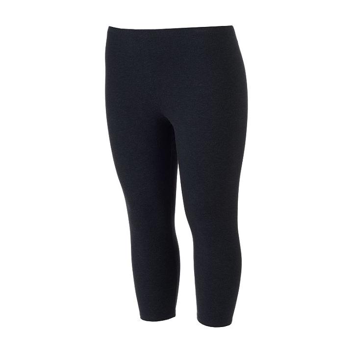 Juniors' Plus Size So&reg; Capri Leggings, Girl's, Size: 3xl, Dark Grey