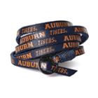 Adult Auburn Tigers Leather Wrap Bracelet, Adult Unisex, Navy