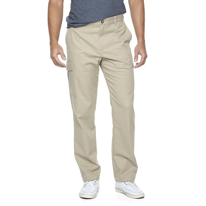 Men's Croft & Barrow&reg; Classic-fit Easy-care Cargo Pants, Size: 38x29, Dark Beige