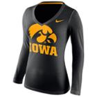 Women's Nike Iowa Hawkeyes Wordmark Tee, Size: Xxl, Black