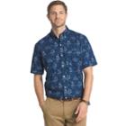 Big & Tall Arrow Printed Button-down Shirt, Men's, Size: 2xb, Blue Other