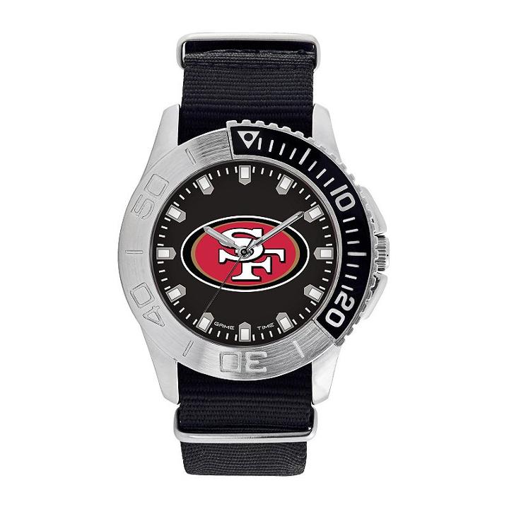 Game Time, Men's San Francisco 49ers Starter Watch, Black