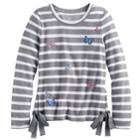 Girls 7-16 So&reg; Side Tie Sweatshirt, Size: 14, Med Grey