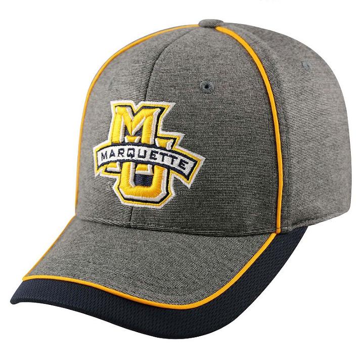 Adult Top Of The World Marquette Golden Eagles Memory Fit Cap, Men's, Med Grey