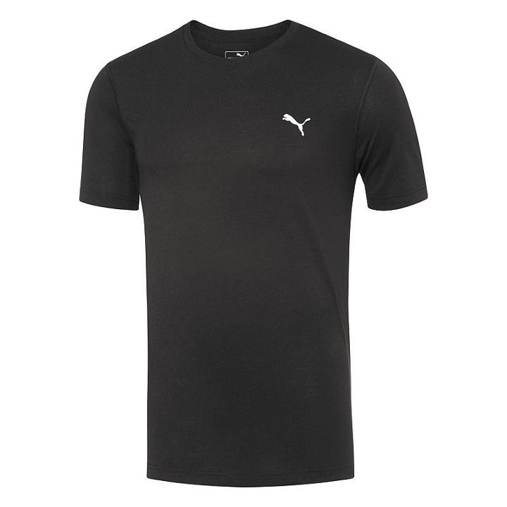 Men's Puma Essential Tee, Size: Large, Black