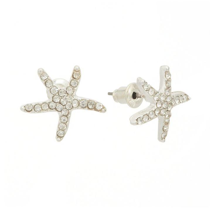 Lc Lauren Conrad Starfish Stud Earrings, Women's, Grey