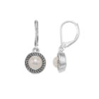 Napier Simulated Pearl Halo Drop Earrings, Women's, White