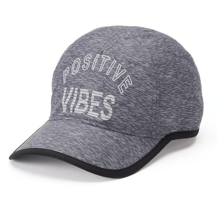 Women's Tek Gear&reg; Positive Vibes Baseball Cap, Med Grey