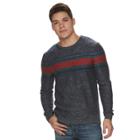 Men's Urban Pipeline&reg; Reverse-stripe Sweater, Size: Large, Turquoise/blue (turq/aqua)