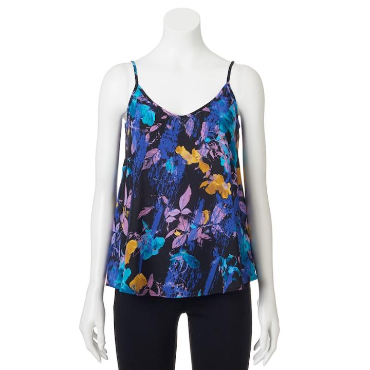Women's Apt. 9&reg; Georgette Camisole, Size: Xxl, Blue