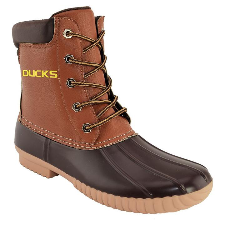 Men's Oregon Ducks Duck Boots, Size: 13, Brown