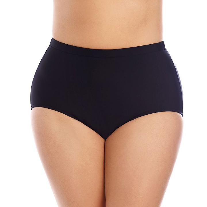 Plus Size Upstream Tummy Slimmer Bottoms, Women's, Size: 24 W, Black