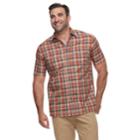 Big & Tall Croft & Barrow&reg; Regular-fit Quick-dry Woven Button-down Shirt, Men's, Size: Xl Tall, Drk Orange