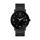 Bulova Men's Modern Diamond Black Ion-plated Stainless Steel Watch - 98d144, Size: Large