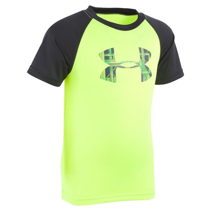 Boys 4-7 Under Armour Distinction Logo Raglan Graphic Tee, Size: 7, Brt Yellow