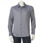 Men's Apt. 9&reg; Slim-fit Stretch Button-down Shirt, Size: Med Slim, Black
