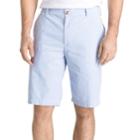 Men's Izod Classic-fit Seersucker Flat-front Shorts, Size: 31, Blue