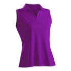 Nancy Lopez Luster Sleeveless Golf Polo - Women's, Size: Xl, Purple