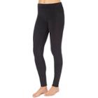 Plus Size Cuddl Duds Stretch Fleece Leggings, Women's, Size: 2xl, Black
