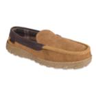 Men's Chaps Suede Moccasin Slippers, Size: Xl, Dark Beige