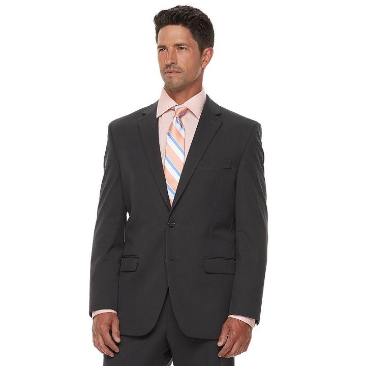 Men's Chaps Performance Series Classic-fit Stretch Suit Jacket, Size: 48 - Regular, Grey
