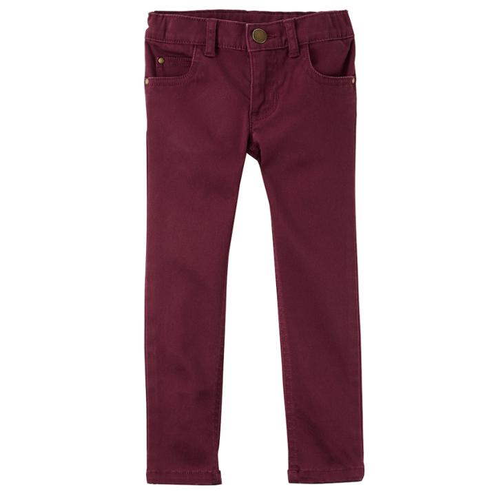 Toddler Girl Carter's Maroon Twill Jeggings, Size: 3t, Red Other