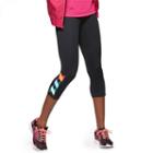 Women's Fila Sport&reg; Crisscross Mesh Capris, Size: Small, Black