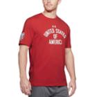 Men's Under Armour Usa Tee, Size: Small, Red