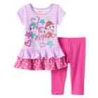Toddler Girl Paw Patrol Everest, Skye & Marshall Striped Tiered Tunic & Leggings Set, Size: 2t, Purple Oth