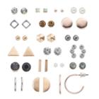 Mudd&reg; Simulated Crystal & Geometric Nickel Free Earring Set, Women's, Multicolor