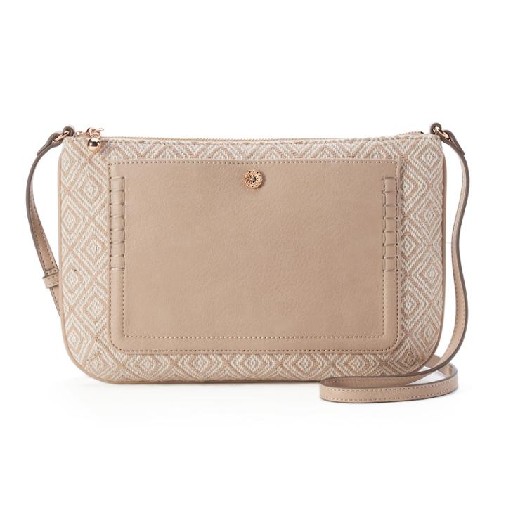 Lc Lauren Conrad Bonne Geometric Crossbody Bag, Women's, Brown