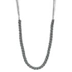 Simply Vera Vera Wang Blue Bead & Chain Wrapped Long Necklace, Women's