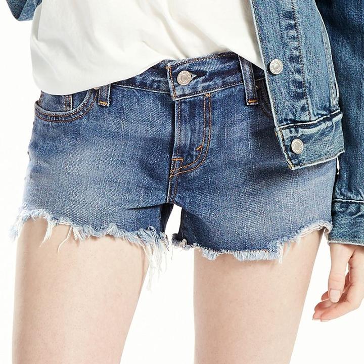 Women's Levi's&reg; Authentic Jean Shortie Short, Size: 2/26, Med Blue