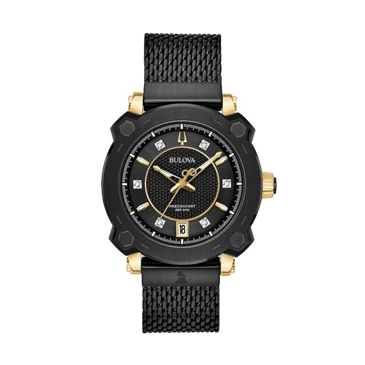 Bulova Women's Grammy&reg; Awards Special Edition Precisionist Diamond Mesh Watch - 98p173, Size: Medium, Black
