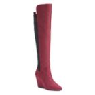 Style Charles By Charles David Earl Women's Over-the-knee Wedge Boots, Girl's, Size: 8, Red