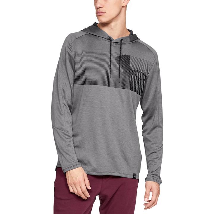 Men's Under Armour Lighter Longer Pull-over Hoodie, Size: Small, Grey (charcoal)