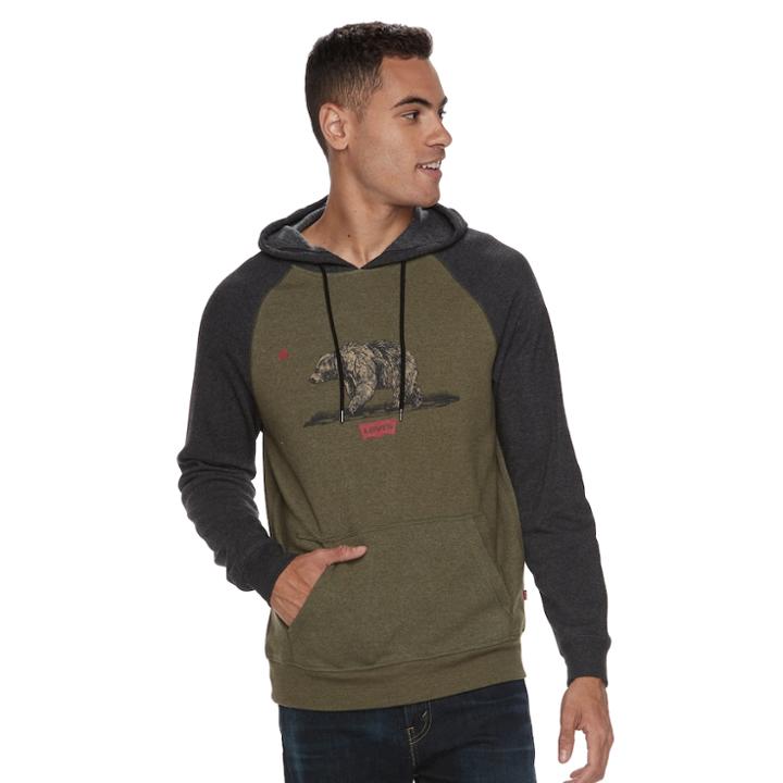 Men's Levi's&reg; Trolly Hoodie, Size: Large, Dark Green