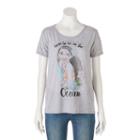 Disney's Juniors' Moana Born To Be In The Ocean Graphic Tee, Girl's, Size: Xs, Med Grey