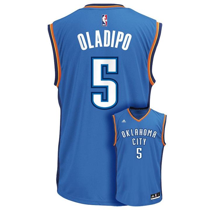 Men's Adidas Oklahoma City Thunder Victor Oladipo Nba Replica Jersey, Size: Xl, Blue