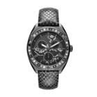 Jennifer Lopez Women's Crystal Leather Watch, Grey