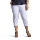 Plus Size Lee Cameron Easy-fit Jean Capris, Women's, Size: 20 - Regular, White