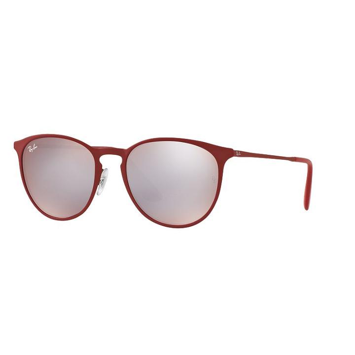 Ray-ban Rb3539 54mm Erika Pilot Mirror Sunglasses, Women's, Dark Red